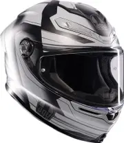 AGV K6 S Ultrasonic, full face helmet , color: Matt Black/Light Grey , size: XXL