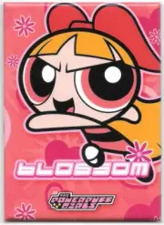 The Powerpuff Girls Animated Series Blossom On Pink Refrigerator Magnet UNUSED