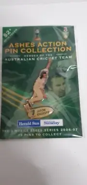 Cricket Australia Collectable Ashes Action Heroes Badge-Pin Jason Gillespie