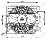 Fits BMW 5 Series 1995-2004 7 Series 1994-2001 Engine Cooling Fan AST