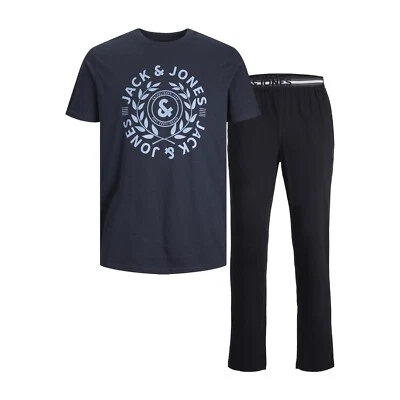 Jack & Jones James T-Shirt & Trouser Loungewear Set Pigment Print, Regular Fit