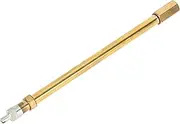 X AUTOHAUX Tire Valve Stem Air Inflation Adaptor Durable 150mm Long Tire Valve Extension Copper Silver Tone Gold Tone