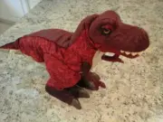 NEW DINOSAUR 2008 Playskool Monty T-Rex Red Toy Interactive Walks Roars NO BOX