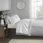 Beautyrest Sheet Set Full White Wrinkle Resistant 400 Thread Count 4-Piece BED63