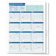ComplyRight 2024 Attendance Calendar File Folder White Pack of 25 (A3050)