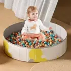 Foldable Dog Pool - Portable Kiddie Pool for Kids, Adults-Hard Plastic Pool for