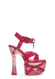 [Widow] Twisted Darkness Platform Heels - Pink