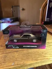 Jada Toys 2024 "Pink Slips" Black/Gold 1973 Plymouth Barracuda 1:32 Mint Box!