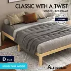 ALFORDSON Bed Frame Wooden Timber Double Size Mattress Base Platform Pramod Oak