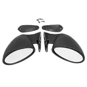 SDAO California Mirrors Rearview Universal Custom Hot Rod Classic Fiat Vitaloni PAIR white mirror