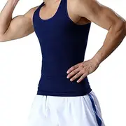 Waist Trainer Vest for Men's, Workout Chest Compression Shirts Underwear - Gym Body Shaping Shapewear Undershirts