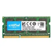 Crucial 4GB 1600MHz DDR3L SODIMM RAM PC3L-12800 Notebook Memory CT51264BF160B