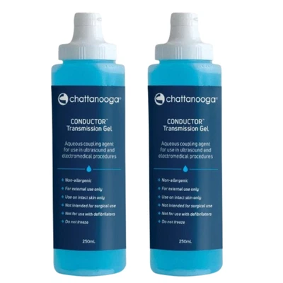 2 x Ultrasound Gel 250mL Conductive Gel Lubricating Tens Machine ECG EEG Tran...