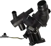 Car Engine Coolant Thermostat Housing Assembly LR105975, LR073694, JDE40346 Compatible For Land Rover Discovery Sport Evoque 2.0L