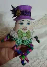 Cloth Art Doll (Paper) Pattern "Humpty Dumpty Dandy" By Paula Mcgee