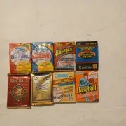 Baseball Card Lot New In Orginal Package 1988-1992 8 Differnt Packs