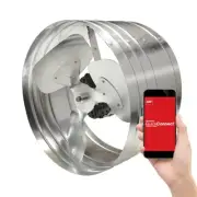 Master Flow 1450 CFM Silver Quick Connect Gable Mount Attic Fan 18EGV5QCBG