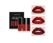 Matte Liquid Lip Stick Set Mini Lip Gloss Travel Kit Long-Lasting Waterproof - C