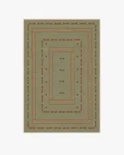 120' x 185' | Machine Washable Runner Rug | Kid & Pet Friendly | Indoor Rug | Dilara Sage Green Rug by goop | Ruggable