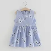 Toddler Kids Girls Summer Flroal Dress Kids Baby Party Wedding Sleeveless Dress