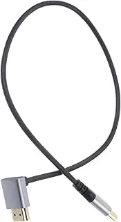 OSALADI 8k Video Cable for Computer Monitor Short Length Angled Connector Reliable