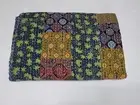 Multicolour Patchwork Handmade Ajrakh Handblock Print Quilt Indian Bedspread