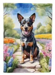 Australian Cattle Dog Spring Garden House Flag Large Porch Sleeve Pole