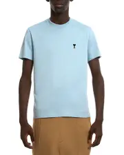 Ami Adc Short Sleeve Logo Tee