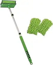 Blade Maid Regular Ceiling Fan Cleaner - Cleaning tool with 91cm Telescoping Handle and 2 Reusable Microfibre Pads To Trap & Capture Dust, Dirt & Debris - Clean Fans, Lighting Fixtures & Baseboards