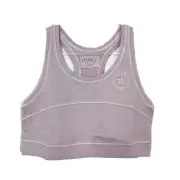L*SPACE Active Out Of Bounds Top XL Cropped Tank Scoop Neck Peony Pink NWT B64