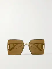 [DIOR Eyewear] DIOR Eyewear - 30montaigne S7u Square-frame Gold-tone Sunglasses - One size One size Gold