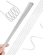 Stainless Steel Spring Wire Assortment Kit 20pcs 0.2-1.5mm Gauge Straight Wire for Crafts Jewelry Repair Model Making DIY Projects(0.9 mm)