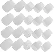 WEKADRIN 20 Sheet Transparent Dried Flower Bookmarks Blank DIY Kit with Self Adhesive Backing for Creative Bookmark Making for Journals Notebooks and Scrapbook Decor