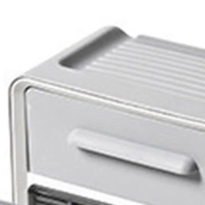 (Grey)Toilet Paper Holder Wall Mount Waterproof Storage Box PP With Drawer Fo