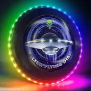 Glow in The Dark LED Flying Disc- 38 RGB LED Lights, 7+5 Light Modes, Rechargeable, IP65 Waterproof Outdoor Games Cool Toys for Adult and Family/Bo...