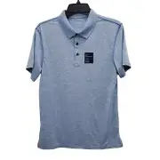 Apt. 9 Performance Men's Blue Spacedye Premier Flex Short Sleeve Polo NWT Sz S