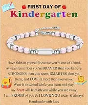 [FIEEFX] Gifts for Girls, Graduation Back to School First Day of School Gifts Bracelets for Daughter Granddaughter Niece Sister with Inspirational Card