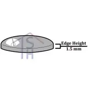 1.5MM THICK ROUND FLAT BACK MAGNIFYING MINERAL GLASS WATCH CRYSTAL 16.0MM-46.0MM