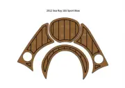2012 Sea Ray 185 Sport Bow Pad Boat EVA Foam Faux Teak Deck Floor Mat Flooring