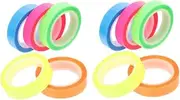GRADENEVE 2sets Sticky Tabs Highlighter Tapes Reading Tabs Page Markers Professional Highlight Tapes 5rolls*2
