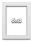 6x8 Shadow Box High Gloss White Display Frame | 1.625 Inches Deep | 1 Inch Mould