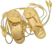 [JOINPAYA] Shoes Goddess Costume Accessory Greek Sandals for Men Cosplay Fairy Shoes