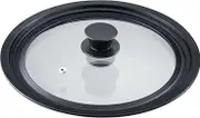 Westmark Universal Silicone Rim Lid - Versatile for Pots and Pans 16-20cm Diameter Heat Resistant Safety Glass - 215x215x48mm