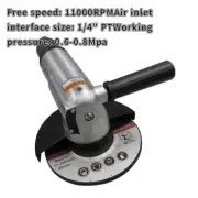 4/5 inch Pneumatic Angle Grinder Polisher Air Angular Cut Off Grinding Cutting