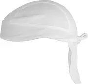 [Ipetboom] Unisex Bike Cap Cycling Headscarf Headband White Polyester Quick Dry One Size for Outdoor Activities