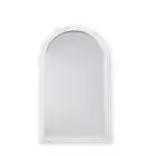 E Style Arlo 100cm Wood/Glass Arch Wall Mirror Hanging Home Room Decor White