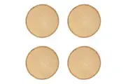 4x Maxwell & Williams Table Accents Placemat Dining Mat Pad 38cm Round Natural