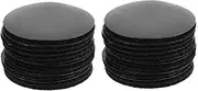 20 Pairs Car Floor Mat Area Rugs Cars Round Rug Carpet Patch Black Automotive Carpet Sticky Mat Adhesive Wall Hook Loop Hook and Loop Tape Self Adhesive Dots Nylon Black