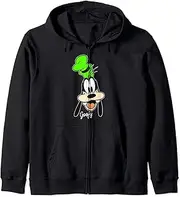 [Disney] Mickey And Friends Goofy Big Face Portrait Zip Hoodie