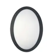 CLA Lighting Bulk Oval LED Exterior Bulkhead Light IP66 IK10 Black